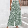 thumbnail image 1 of WILLBEST Pantalones Casuales Holgados de Pierna Ancha para Mujer con Estampado Floral para Primavera y Verano Extra Grande, 1 of 5