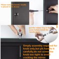 thumbnail image 4 of Modern Mirrored 3-Drawers Nightstand Bedside Table, 4 of 7