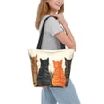 thumbnail image 2 of Sikiie Four Cats Watching Rain Shoulder Bag Casual Hobo Crossbody Tote Bag for Women and Men Large Purse Messenger Bag Travel Work, 2 of 6