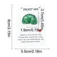 thumbnail image 3 of Linnome Green Dinosaur English Encouragement Card Pocket Hug Note with Inspirational Message for Friend Family Gift, 3 of 6