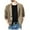 Khaki, variant on Mens Sweater - Autumn Winter Solid Color Lapel Single Knitted Cardigan Sweater Jacket, Casual Loose Business Style, Daily Office Wear, Soft Fabric, Men's Clothing