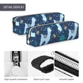 thumbnail image 4 of Honeii Alpaca Astronaut in Space Pattern Pencil Case, Pencil Pouch, Pencil Case Small, Pencil Pouch Aesthetic, PVC Pencil Pouch, Pencil Bag, Makeup Pouch, 4 of 7
