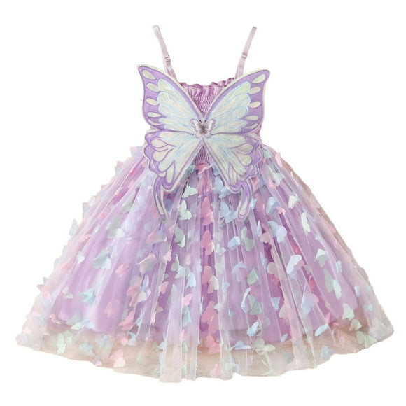 FhsagQ Dress for Girls Toddler Girls Sleeveless Suspenders Dress Dance Party Princess Dresses Clothes Girls Easter Dresses 10-12 Years Old Girls Dresses Size 10-12 6-7 Years