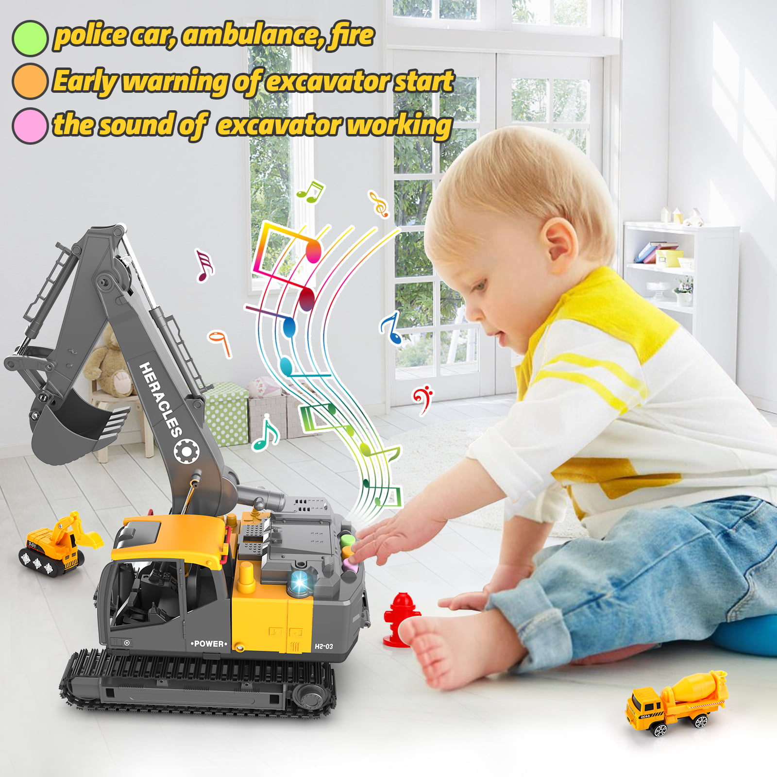 Dropship Construction Truck Toys For 3 4 5 6 Years Old Toddlers