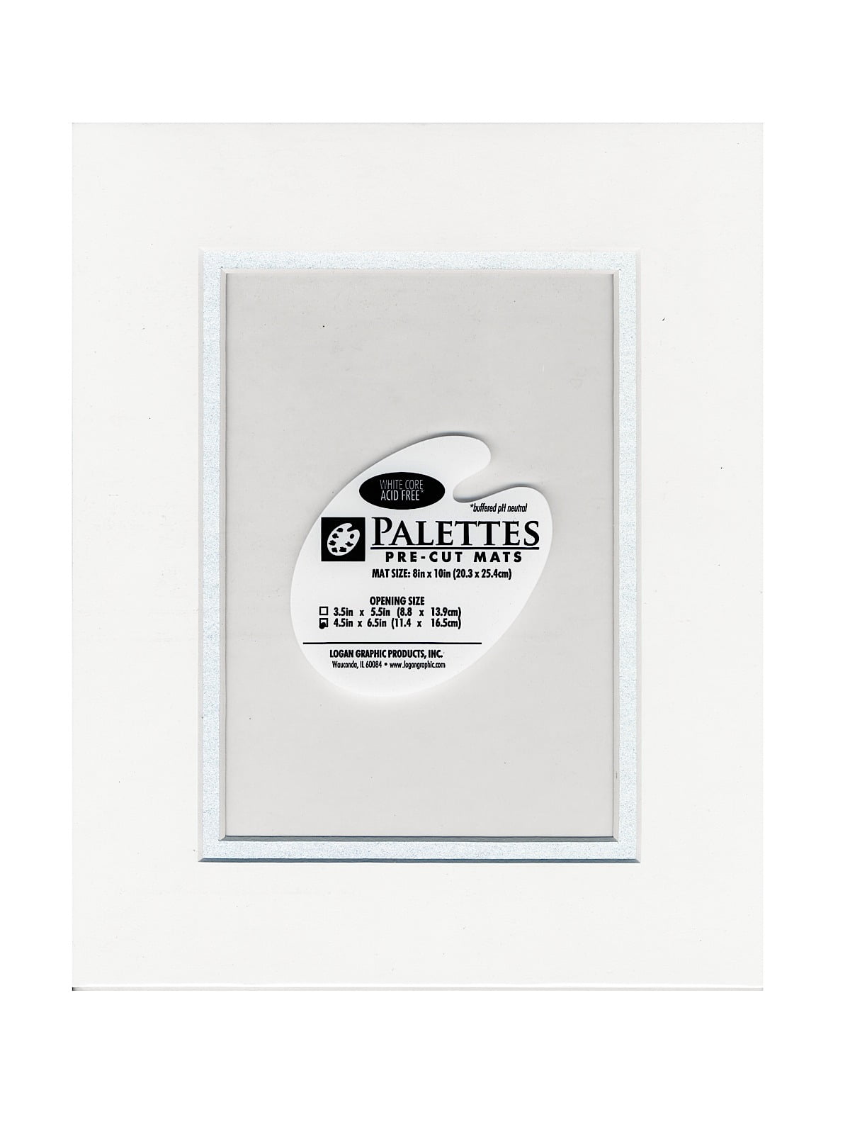 Palettes PreCut Mats rectangle, seashell white, 11 in. x 14 in. (pack