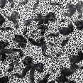 thumbnail image 2 of Manfei Leopard Print Fabric by the Yard 1 Yard, Princess Bow Ribbon Home Decor Fabric by the Yard, White Black, 2 of 6
