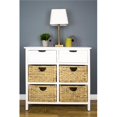 thumbnail image 1 of Heather Ann Creations W22323-WHT Raleigh 2 Tiroirs & 44; 4 Armoires d'Accent Panier & 44; Blanc, 1 of 1