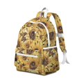 thumbnail image 2 of Sunflower Backpack for School,Cute School Bag,Schoolbag with Adjustable Shoulder Straps & Padded Back,13.4"x11"x4.7", 2 of 6