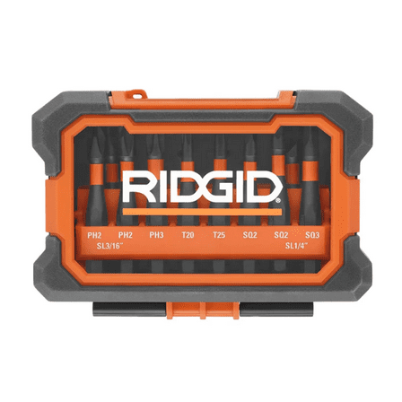 RIDGID 10 PC. Impact Drive Bit Set - AC96106