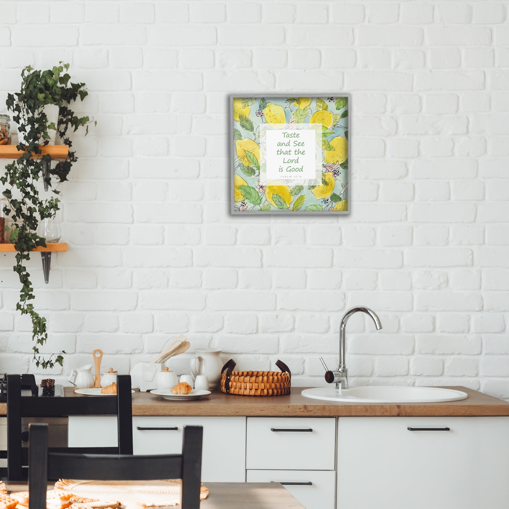 Stupell Industries Taste & See Lord Is Good Gray Framed Giclee Art, design by Lanie Loreth