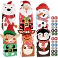 thumbnail image 1 of 24 piezas pequeñas bolsas de regalo de papel de Navidad bolsita de caramelos bolsos de mano Santa Claus reno muñeco de nieve cajas de caramelos envoltura de regalo para grageas galletas cumpleaños, 1 of 5