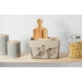 thumbnail image 3 of Set of 5 Black Iron and Taupe Brown Home Essentials and Collectibles Chicken Wire Baskets, 18", 3 of 3