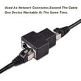 thumbnail image 4 of Splitter Adapter,1 to 2 Ethernet Splitter Coupler LAN Ethernet Network Adapter for Cat5 Cat6 Cat7 (2 Pack) Black 5, 4 of 5