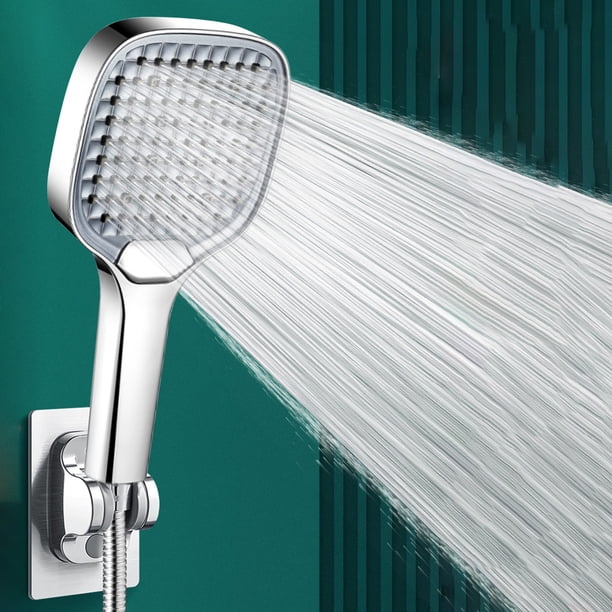 Fiudx Ofertas de la semana Ducha - Cabezal de ducha de mano de alta presión - Agua dura Alta presión 3 modos de pulverización Ducha de mano para ancianos - Niños