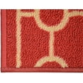 thumbnail image 3 of Custom Size Cut to Size Stair Treads Chain Border Red Customize Slip Resistant Latex Backing Low Profile Stair Tread Set Of 13 (Red 9.5in x 31 in), 3 of 7