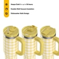 thumbnail image 2 of RTIC 30 oz Tumbler, Ceramic Lined, Leak-Resistant Straw Lid, Road Trip, Sunlight Gingham, 2 of 8