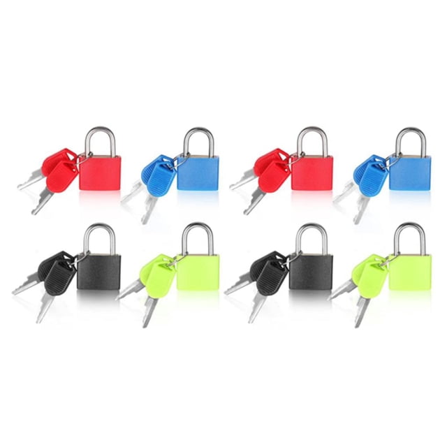 Maoww 4piece Keyed Padlocks Ultimate Locking Solution For Suitcase Easy To Small Padlocks For Suitcases 2Set