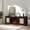 Espresso-Style2, variant on Eyisean 65" W Rattan Media Console Table with Fireplace, Mid-Century TV Stand for TVs Up to 75 inch, Wooden Entertainment Center with Adjustable Shelves for Living Room