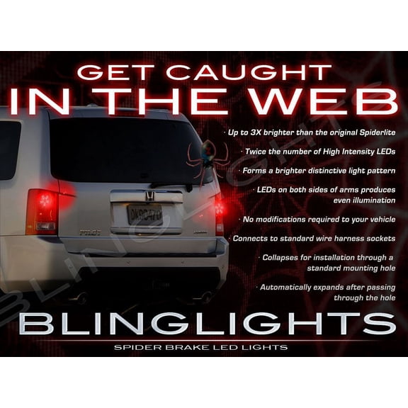 For Honda Pilot LED Custom Brake Upgrade Light Bulbs for Taillamps Taillights Tail Lamps Lights