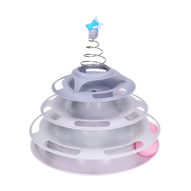 Juguete de tocadiscos para gatitos juguetes interactivos para gatos PP 4 niveles para suministros para gatitos ANGGREK Otros