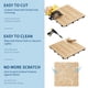 thumbnail image 2 of Baldosas de madera de acacia para terrazas, fáciles de unir, antideslizantes e impermeables, ideales para patios y exteriores., 2 of 6