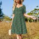 thumbnail image 4 of Vestido de manga corta con estampado de loros tropicales, vestidos de noche para mujer, ropa de mujer, novedades, vestido de fiesta., 4 of 7