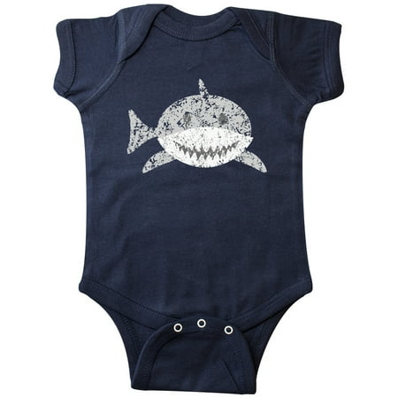 

Inktastic Cute Distressed Gray Shark Gift Baby Boy or Baby Girl Bodysuit