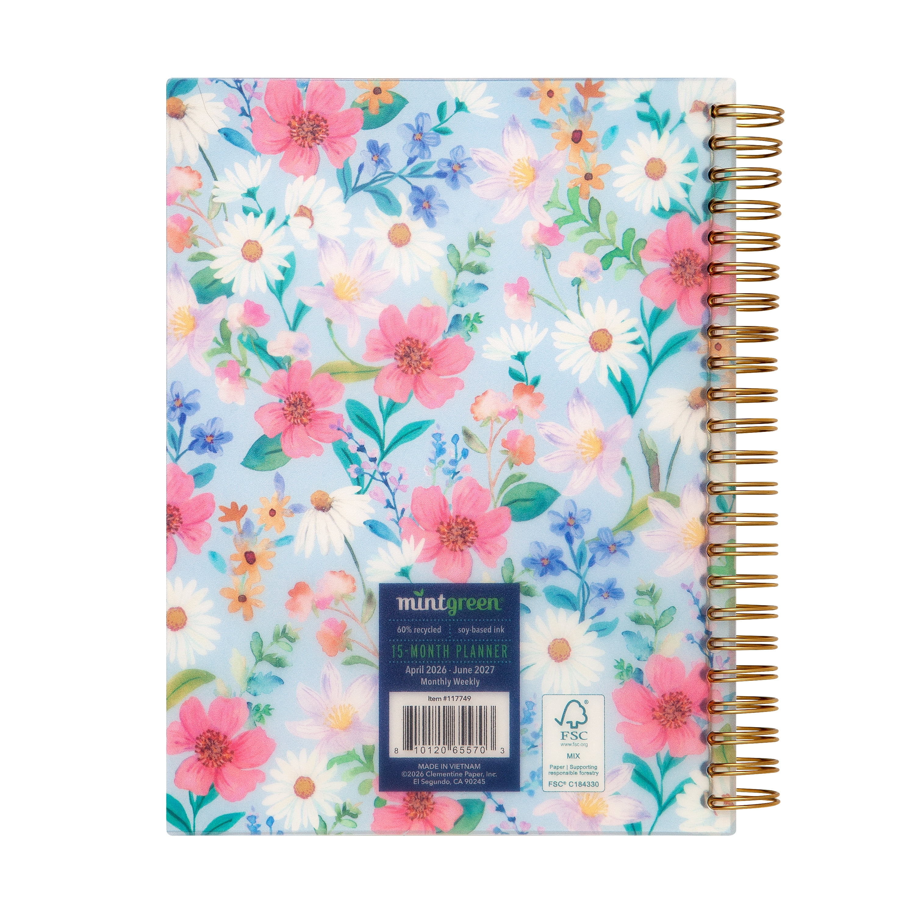 Mintgreen Weekly Planner, 6.25