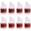 thumbnail image 1 of Servilleteros navideños 8 piezas, servilletero de fieltro, diseño de hebilla de cinturón de Papá Noel, servilletero, servilletero, cena navideña, fiesta, decoración de mesa, servilletero, 1 of 5