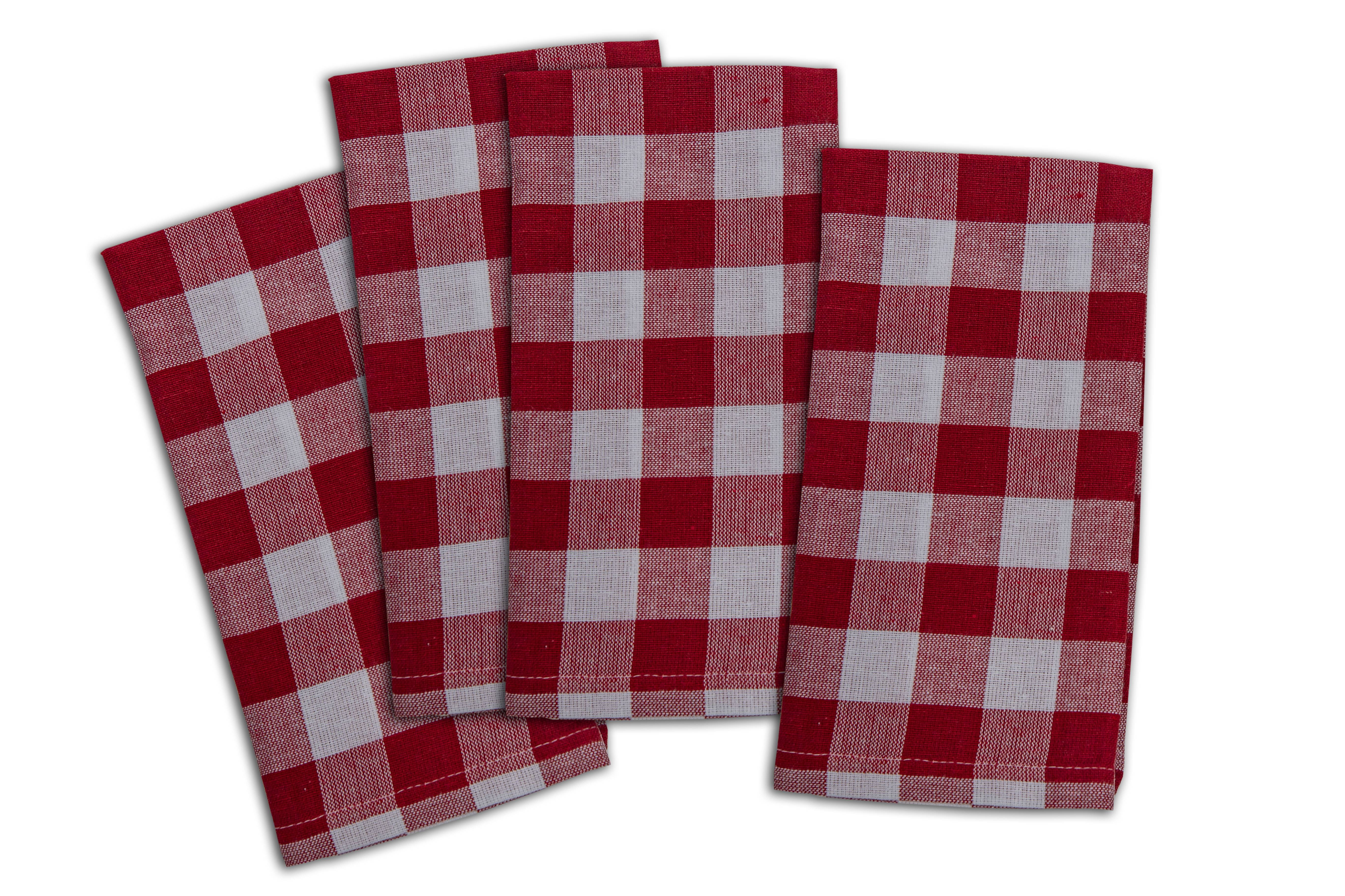 Buffalo Check Red 100% Cotton Napkin (Set of 4)