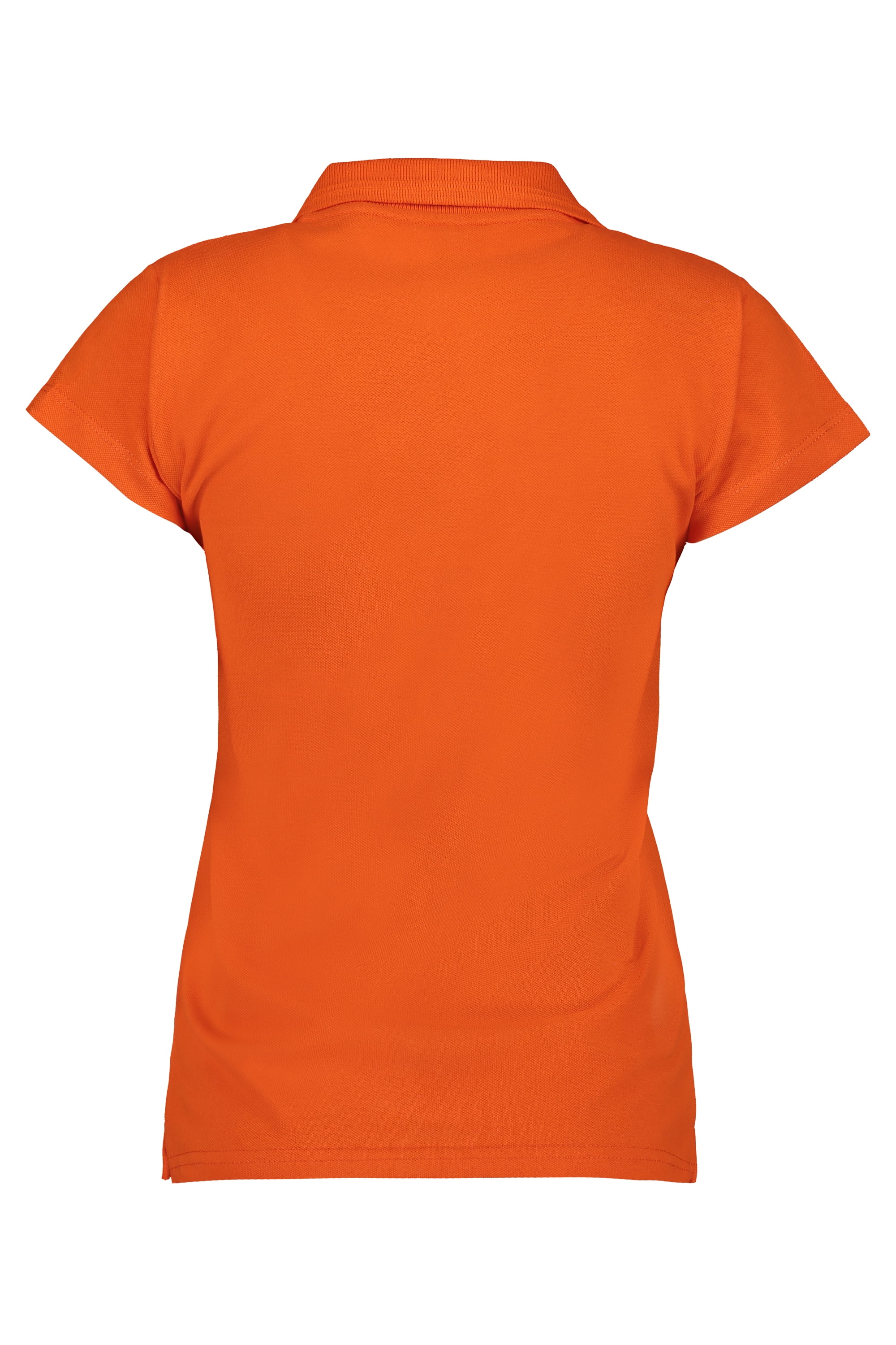 Playera Tipo Polo Dama NAO Piqué 100% Algodón Naranja Talla
