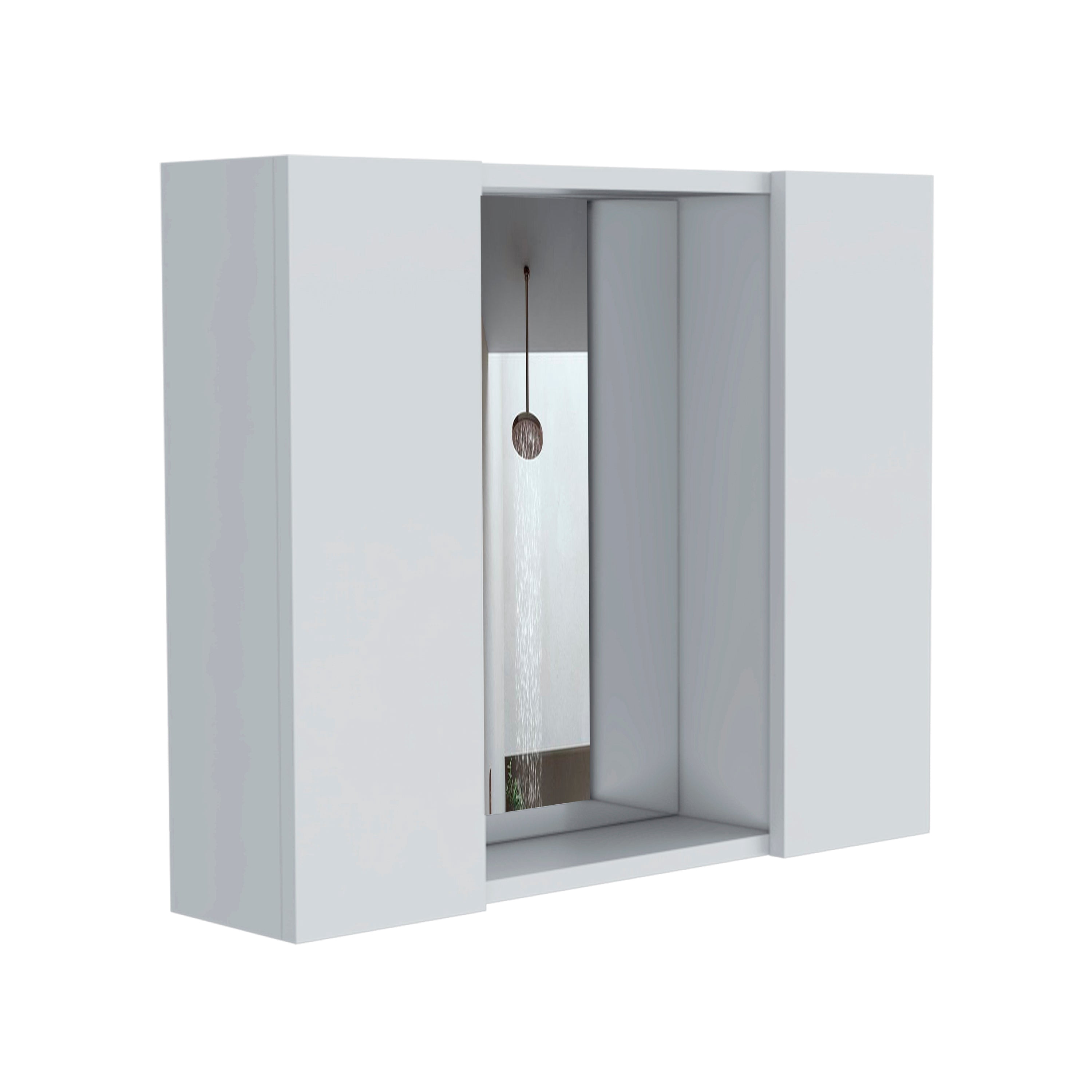 Boahaus Braga Modern Medicine Cabinet, Manufactured Wood, White