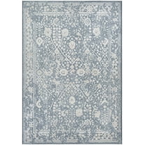 Couristan Marina Lillian, Slate Blue-Oyster Rug, Multiple Sizes