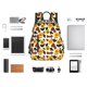 thumbnail image 4 of Disketp Cow Print Sunflower Mochila Ligera e Impermeable, Mochila de Día Resistente para Viajes, Senderismo y Uso Diario para Hombre y Mujer, 4 of 7