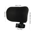 thumbnail image 2 of FOMIYES 1Pcs Adjustable Lift Headrest for Computer Chair Black Mesh Fabric Comfortable Neck Support Rectangular 1Pcs, 2 of 8