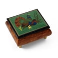 thumbnail image 1 of Handcrafted Birds theme Italian Music Box with Grouse Inlay - Beautiful Dreamer, 1 of 2