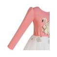 thumbnail image 5 of Girls Dress Blush Pink Long Sleeve Swan Princess Tutu 7, 5 of 6