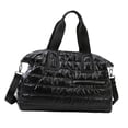 thumbnail image 3 of Bolsa deportiva para gimnasio, bolsa de viaje, bolsa de almacenamiento para ropa, bandolera multiusos. Negro, 3 of 9