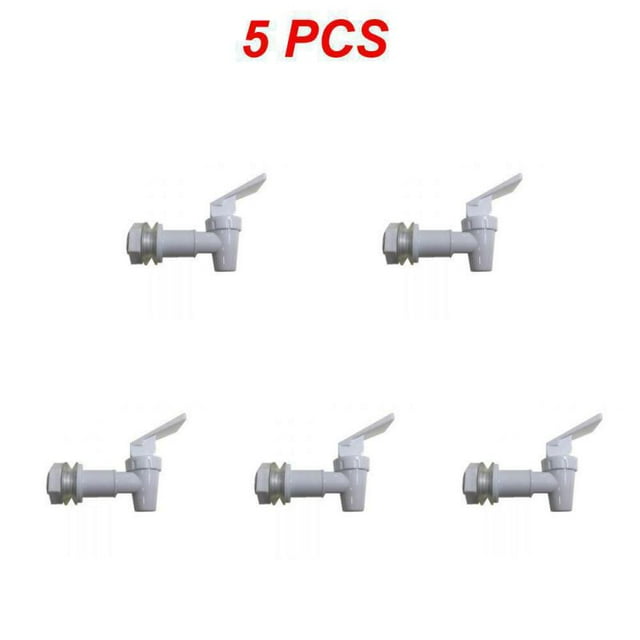 Ensemble de 1-10 Pcs de Robinet de Refroidisseur de Rechange pour Distributeur d'Eau, Robinet en Plastique, Robinet de Filtre à Eau, Distributeur, Bec de Robinet Réutilisable pour Style A, 5 Pcs