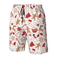 thumbnail image 4 of Balery Gingerbread Holiday Sweets Traje de Baño Estilo Hawaiano para Hombre, Shorts de Secado Rápido con Bolsillos-3X-Large, 4 of 6
