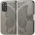 thumbnail image 6 of for Xiaomi Redmi Note 11 4G Wallet Case, 3D Butterfly Flower PU Leather with Credit Card Slots Holder Folio Phone Cover for Mi Redmi Note 11 4G/Redmi Note 11S Rhinestone Grey, 6 of 18