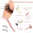 thumbnail image 3 of SHIQI-Eyelash Extension Tweezers, Professional Fiber Tip Lash Tweezers Set of 5,Curved 45 90 Degree Volume Isolation Tweezers, 3 of 4