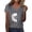 A1-Light Gray1675, variant on XIAONU Sunflower Butterfly Print T Shirt for Women Short Sleeve V Neck Daily Casual Tees