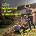 thumbnail image 2 of Sun Joe Manual Leaf Sweeper, Lightweight 21" Yard Lawn Tool with 22 Gallon Collection Bag, 2 of 9