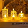 thumbnail image 2 of Vela de cristal sin llama, velas a pilas sin llama transparentes, 2 of 5
