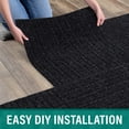 thumbnail image 4 of Roma Stripe Rib Black Residential 24 in. x 24 in. Peel and Stick Carpet Tile Square 60 Sq. ft. 15 Tiles Per Box for Home and Office, 4 of 12