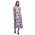 thumbnail image 1 of Bimba Robe de Plage d'Été à Dos Nu Imprimée Florale pour Femmes - Petite, 1 of 6
