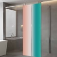 thumbnail image 3 of Reusable Frosted Window Coverings, Teal Pink Ombre Window Privacy Film Frosted, Modern Abstract Art Gradient Sun Blocking Windows Stickers for Kitchen Front Door, 23.6 x 59 Inches, 3 of 9