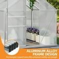 thumbnail image 3 of Dextrus 6x6FT Walk-in Robust Aluminum & Polycarbonate Greenhouse:for Outdoor Gardens, 3 of 10