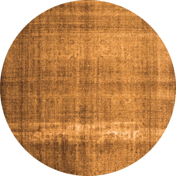 Ahgly Company Indoor Round Persian Orange Traditional Area Rugs, 6' Round